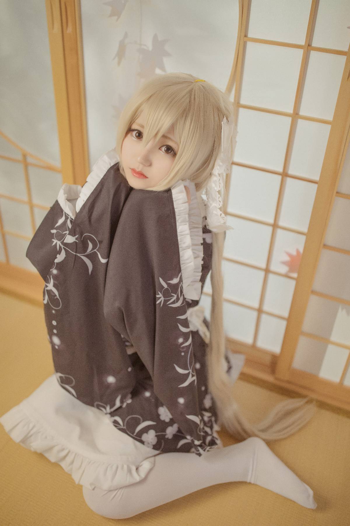 "Bầu trời của số phận" Kimono ngắn của Haruhigano