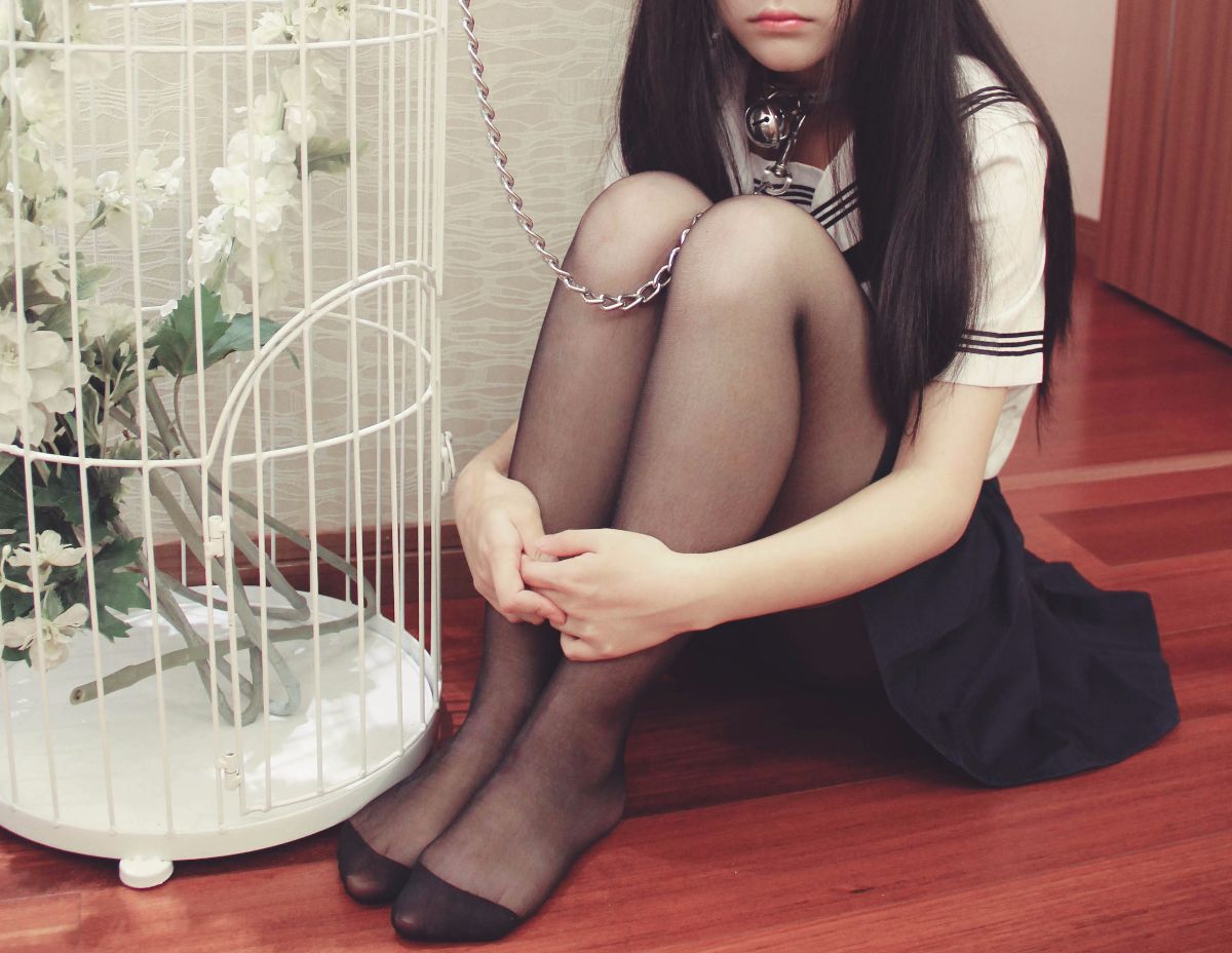 Sê -ri Tuanzi: JK Đồng phục Black Stockings Girl