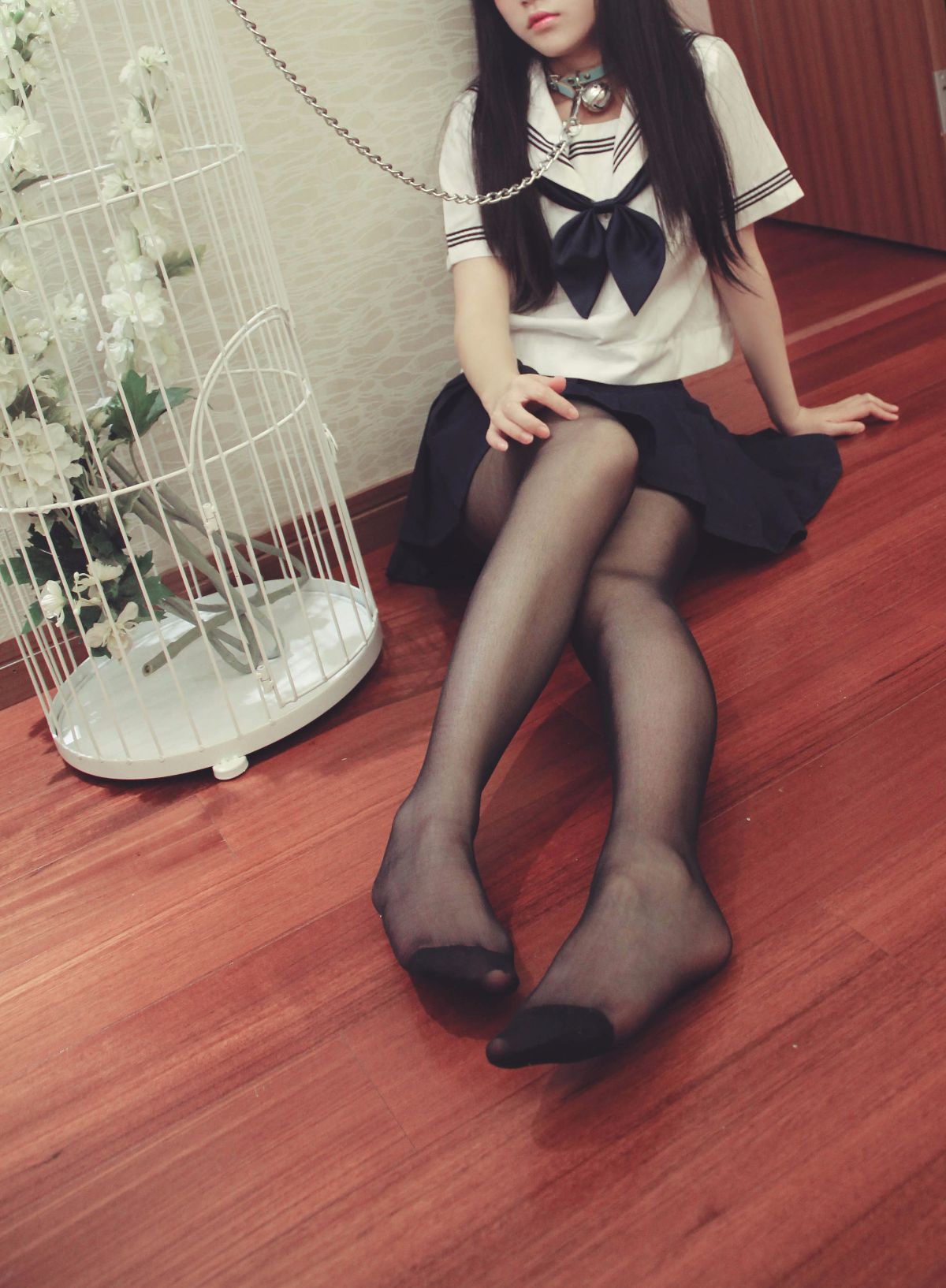 Sê -ri Tuanzi: JK Đồng phục Black Stockings Girl