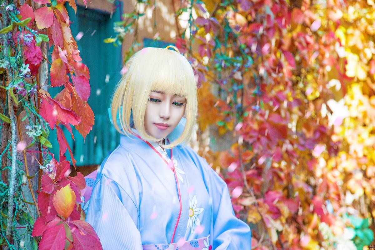 "Số phận ở lại đêm" Saber Sunny. ~ Vua Kimono của tôi bức tranh năm mới