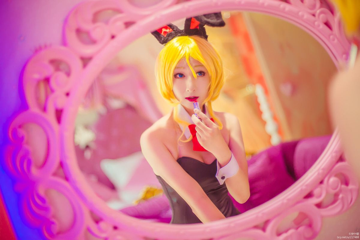 "Love Live" Arase eri Single Bunny Girl Fan c o s p l a y