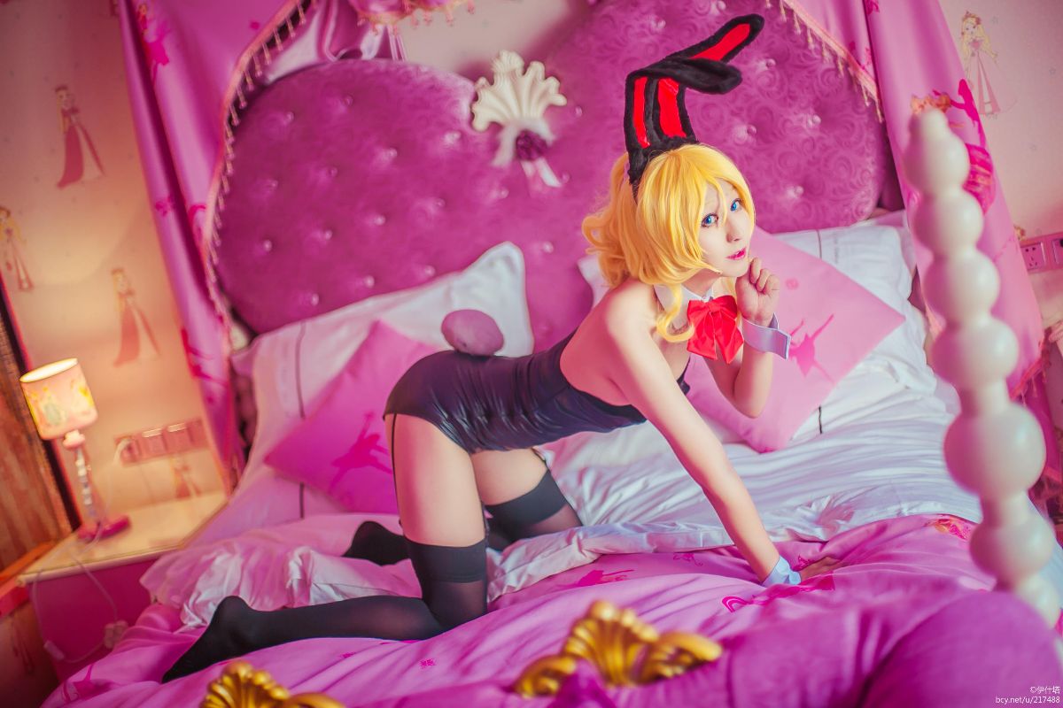 "Love Live" Arase eri Single Bunny Girl Fan c o s p l a y