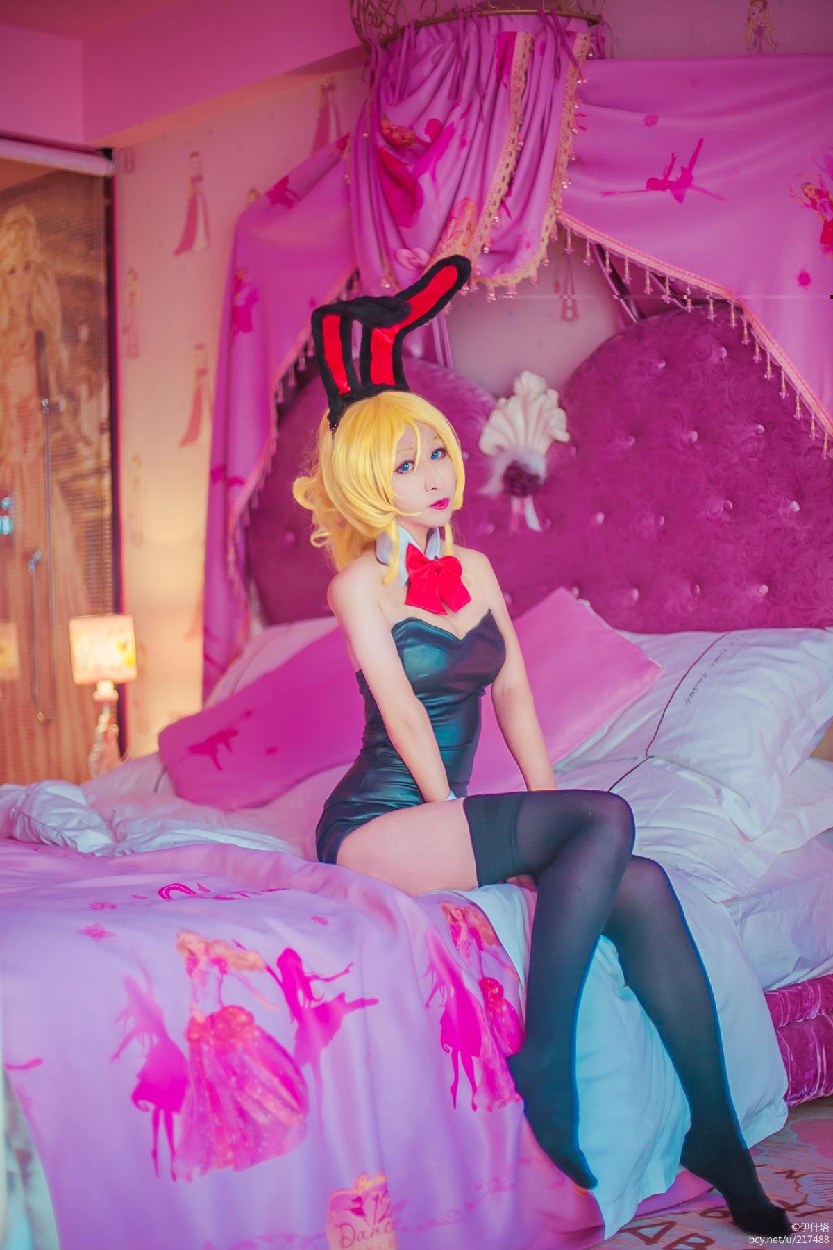 "Love Live" Arase eri Single Bunny Girl Fan c o s p l a y