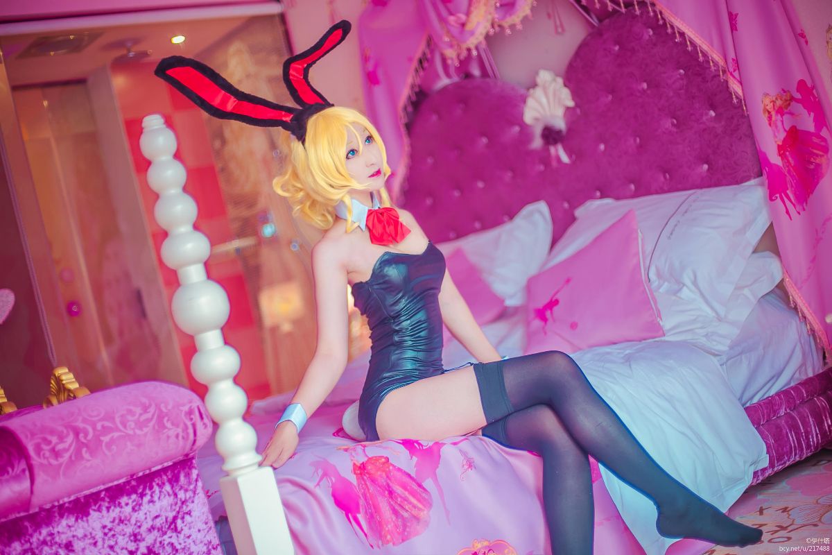 "Love Live" Arase eri Single Bunny Girl Fan c o s p l a y