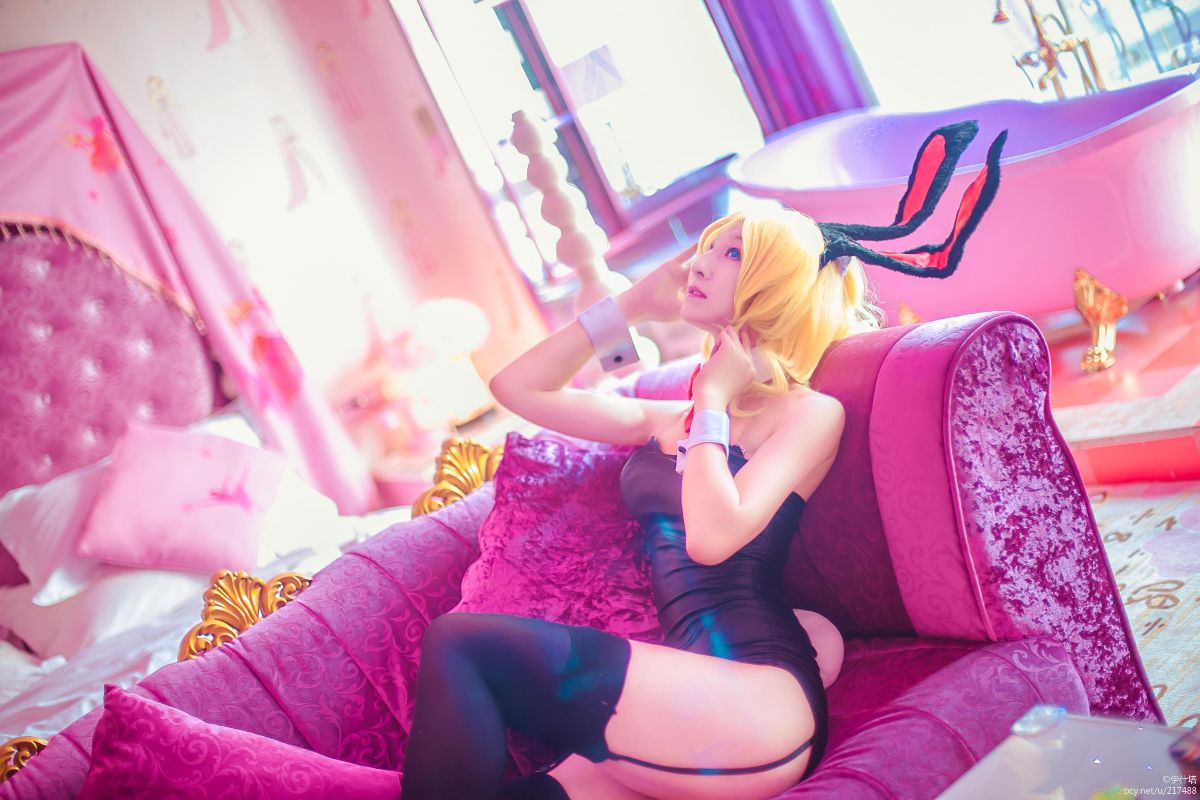 "Love Live" Arase eri Single Bunny Girl Fan c o s p l a y