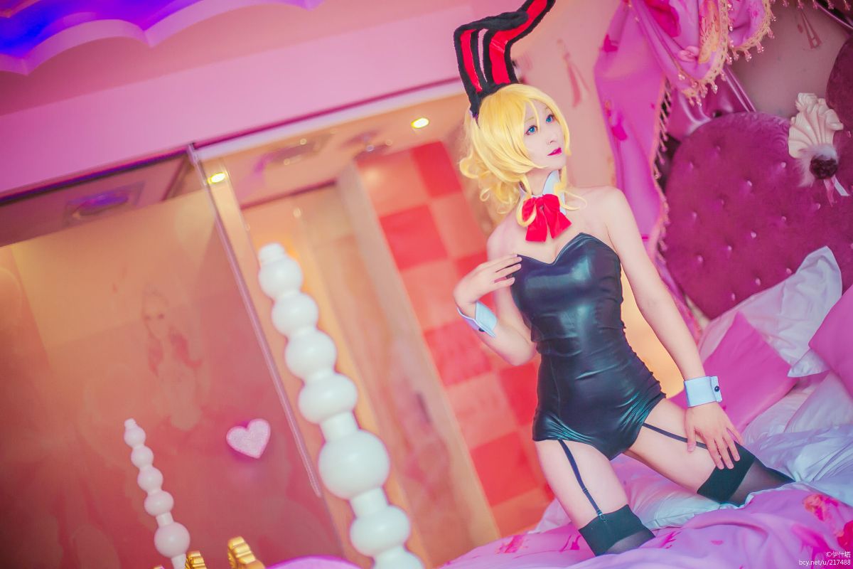 "Love Live" Arase eri Single Bunny Girl Fan c o s p l a y