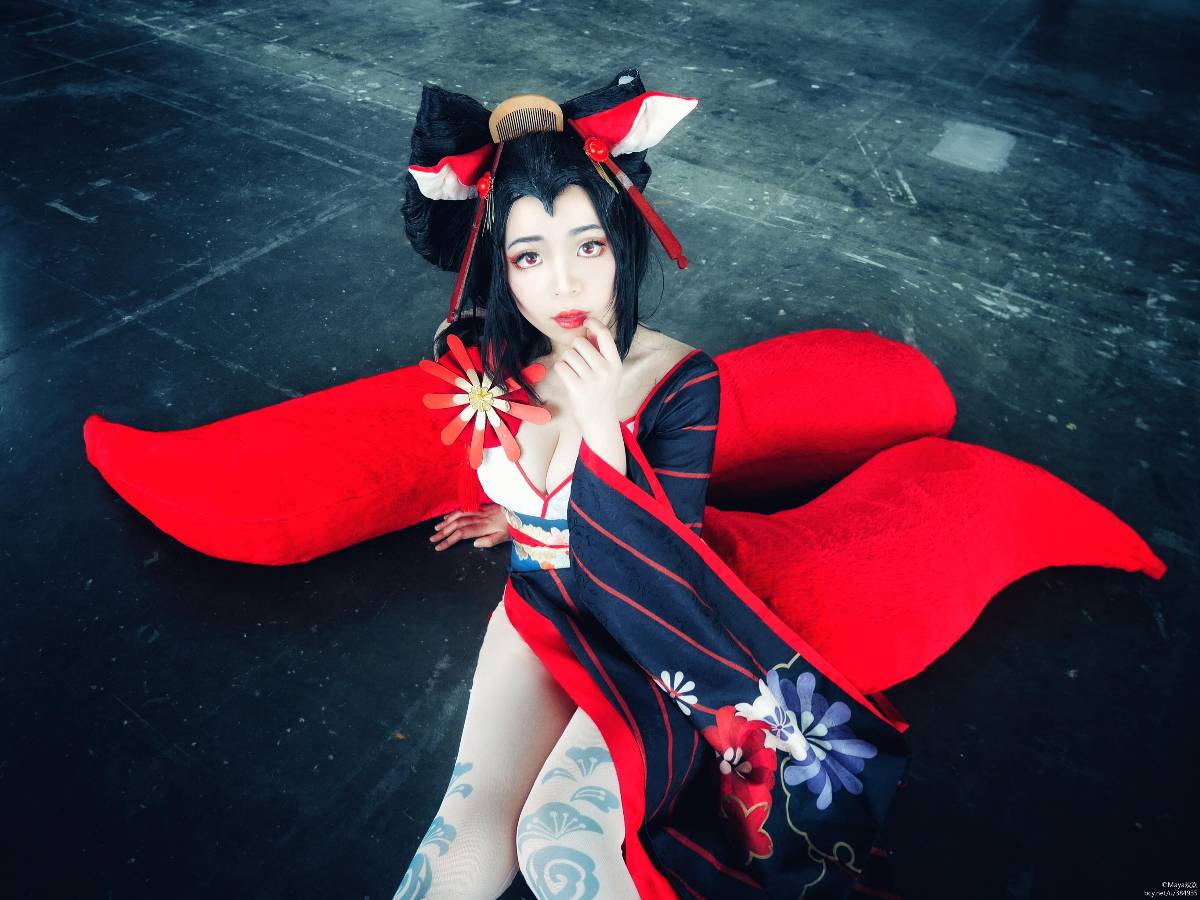 "Trò chơi di động Onmyoji" chị gái ba đuôi, tôi thích bạn rất nhiều c o s p l a y