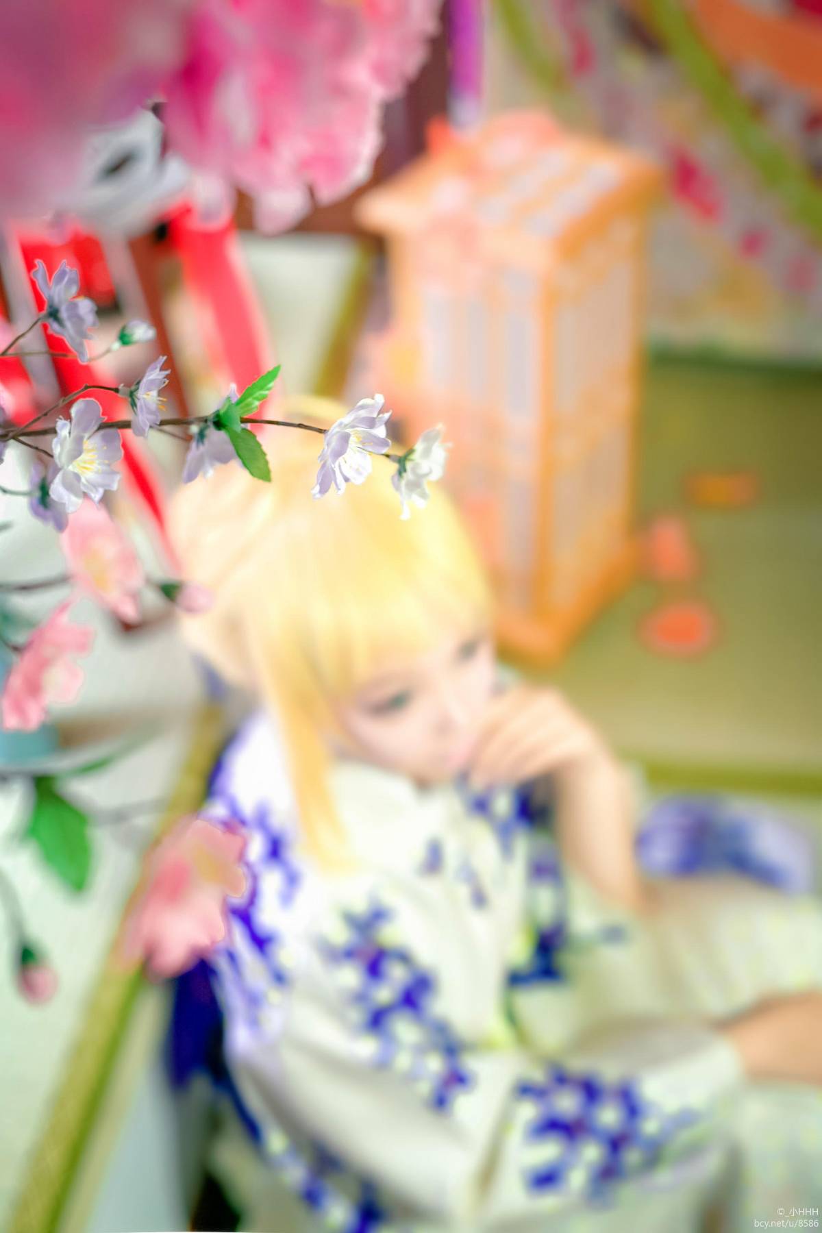 "Night Fatestay Night" Saber Kimono C O S P L A Y