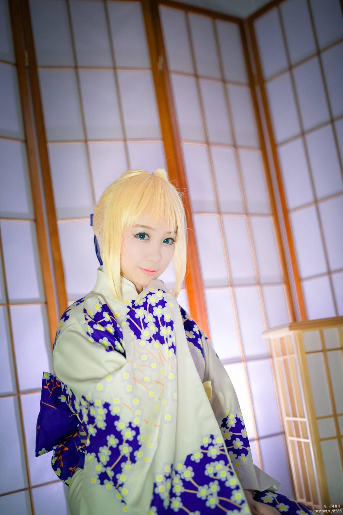 "Night Fatestay Night" Saber Kimono C O S P L A Y