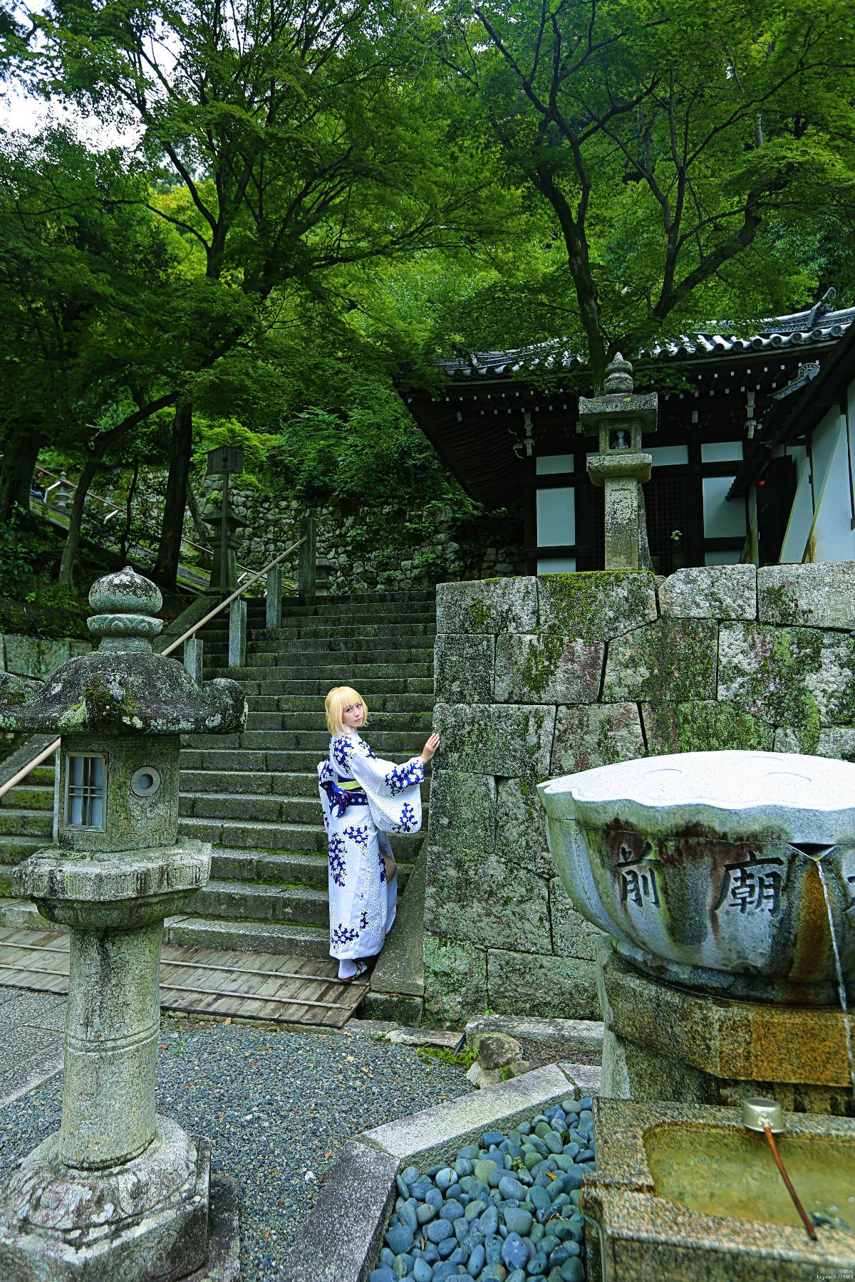 "Night Fatestay Night" Saber Kimono C O S P L A Y