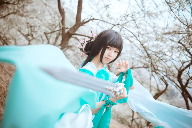 "Thanh kiếm Net 3" Changgemen Qinluo c o s p l a y