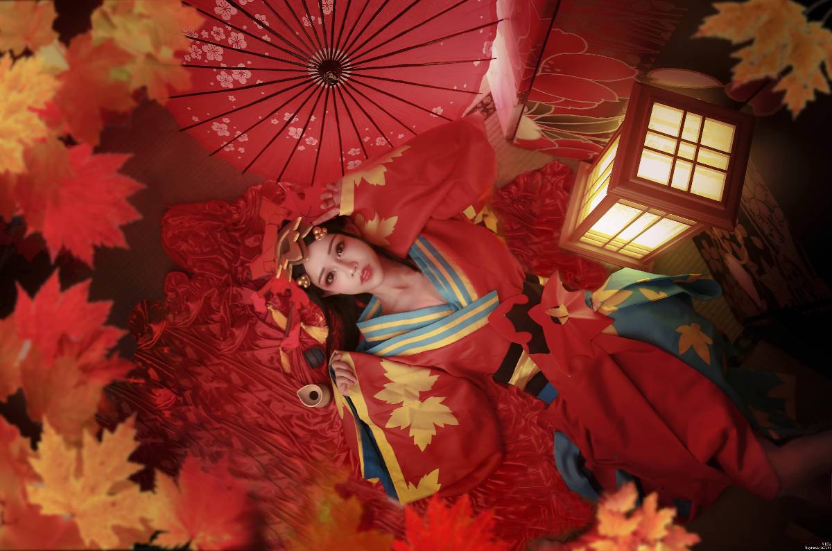 "Trò chơi di động Onmyoji" Ghost Girl Hongye đã chờ đợi bạn ở đây c o s p l a y