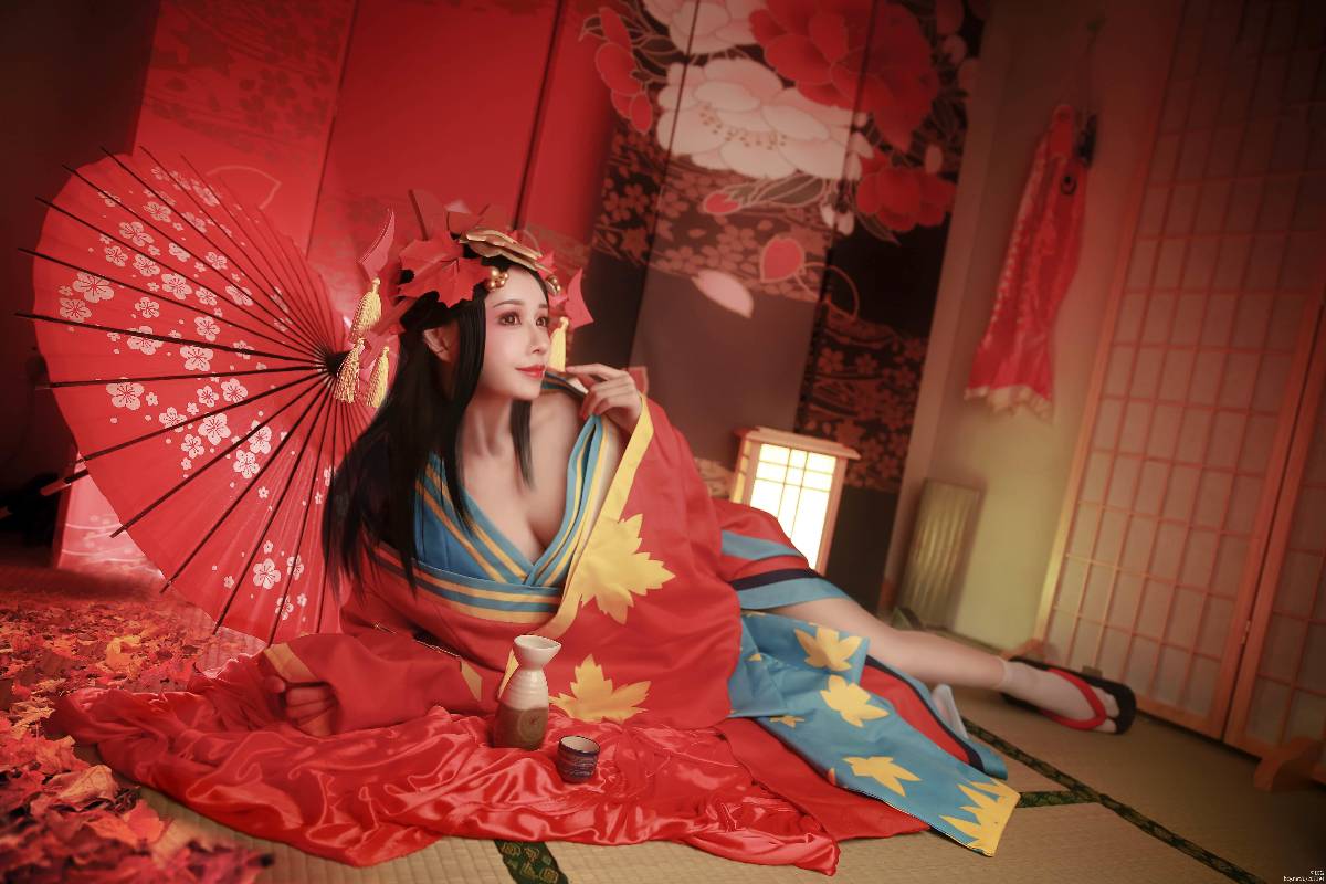 "Trò chơi di động Onmyoji" Ghost Girl Hongye đã chờ đợi bạn ở đây c o s p l a y