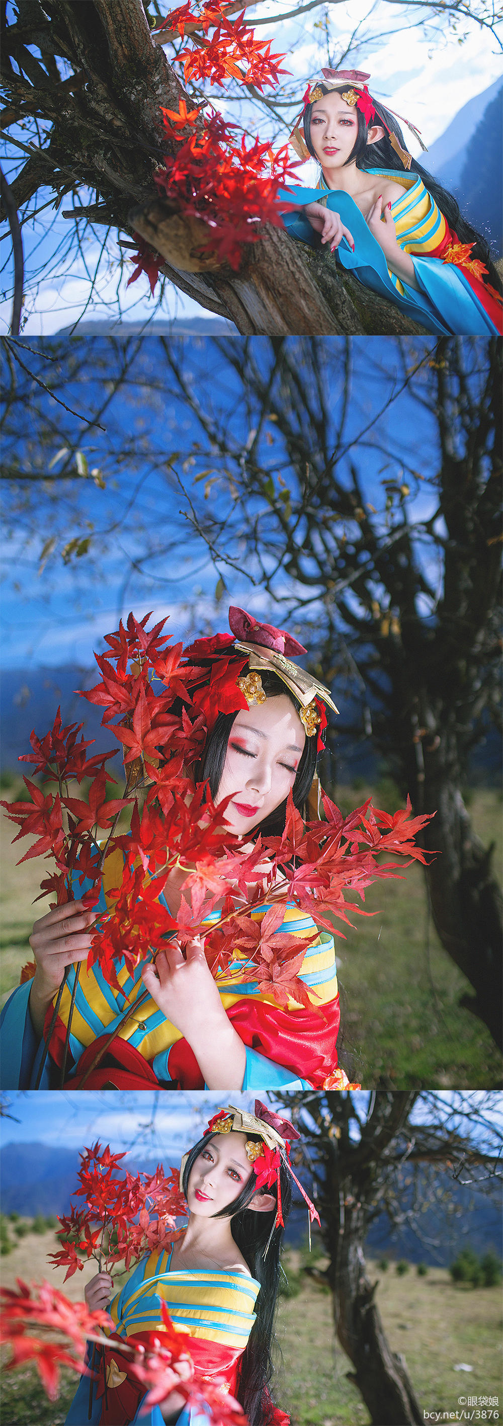 "Trò chơi di động Onmyoji" Ghost Girl Hongye đã chờ đợi bạn ở đây c o s p l a y