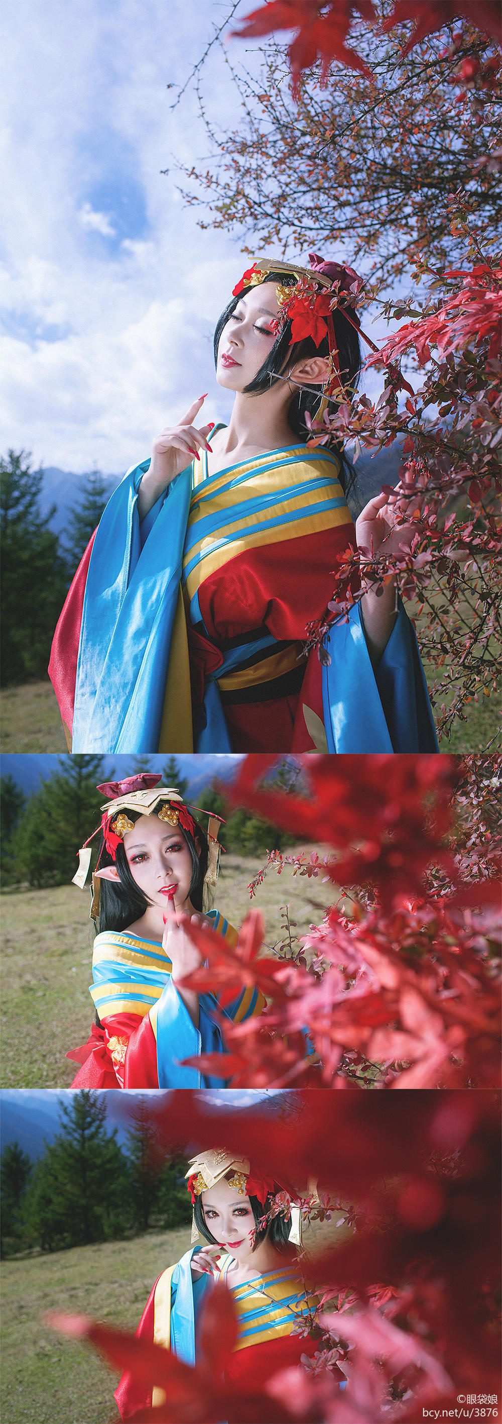 "Trò chơi di động Onmyoji" Ghost Girl Hongye đã chờ đợi bạn ở đây c o s p l a y