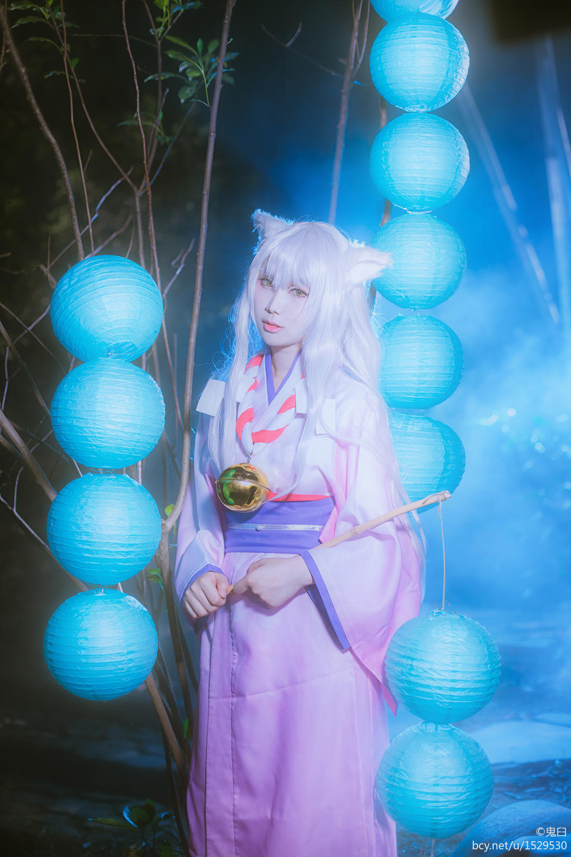 Kimono c o s p l biến đổi cổ tích bạc "