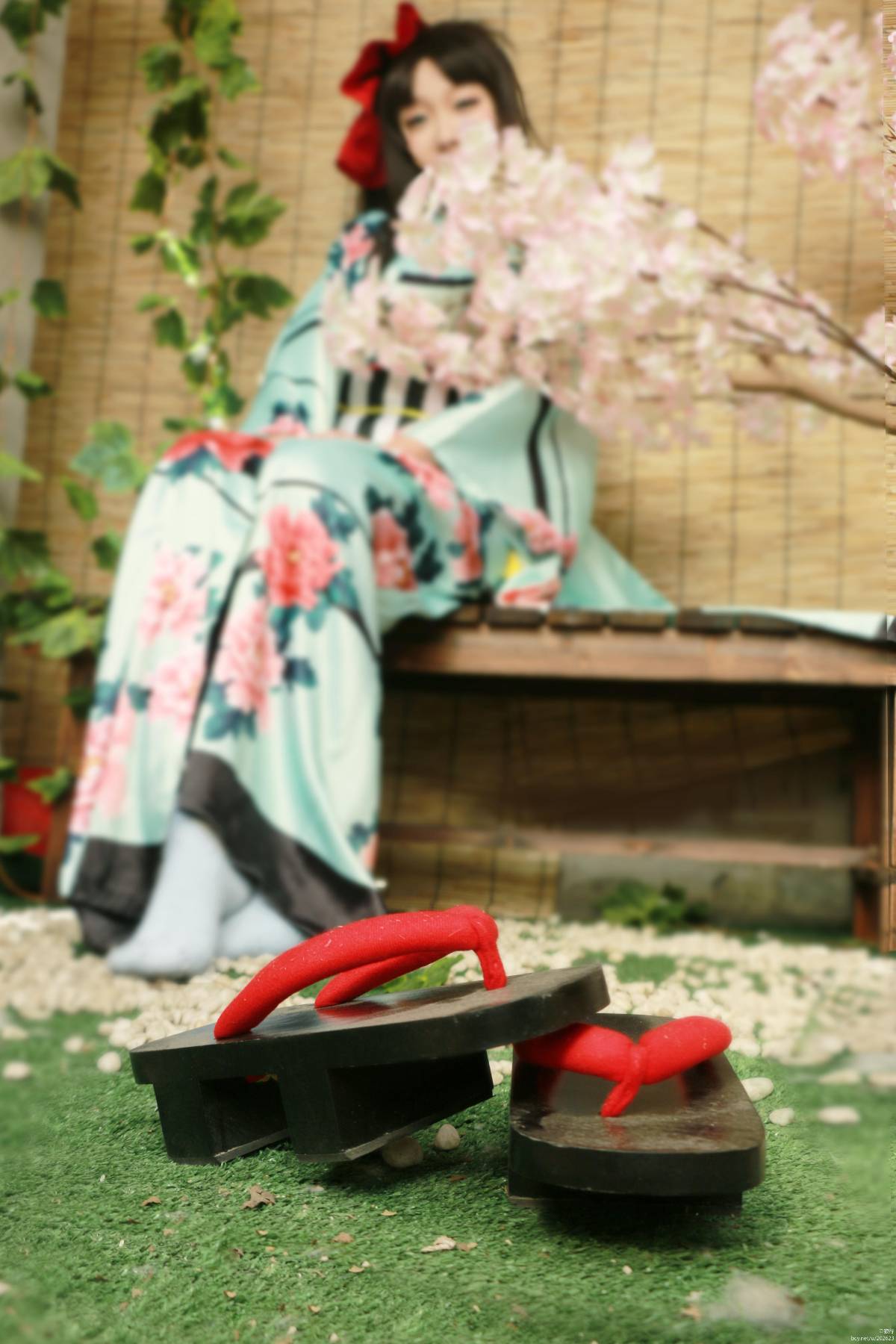 "Số phận dài đêm ubw" Tosaka rin Kimono c o s p l a y