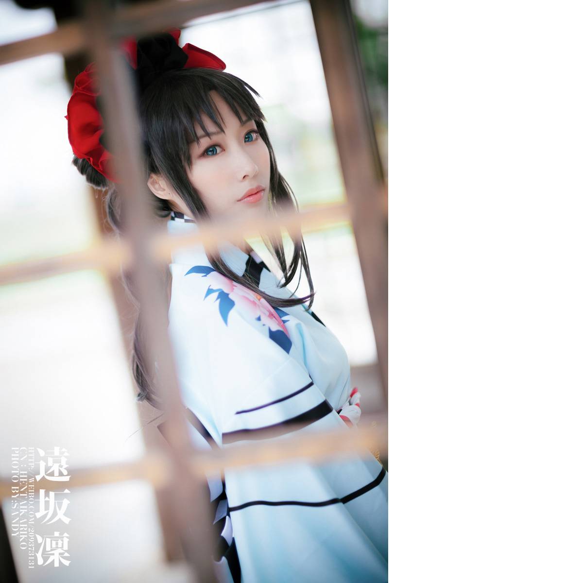 "Số phận dài đêm ubw" Tosaka rin Kimono c o s p l a y