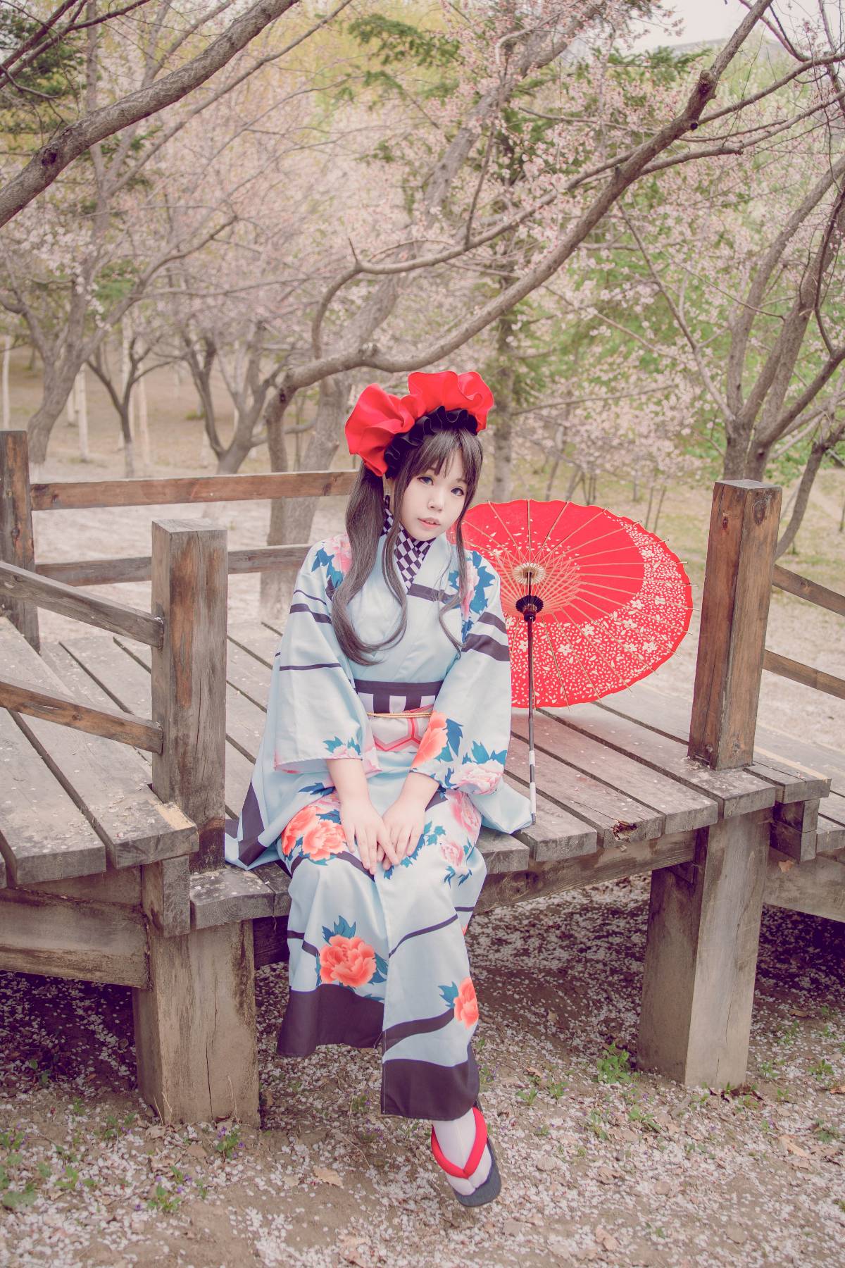 "Số phận dài đêm ubw" Tosaka rin Kimono c o s p l a y