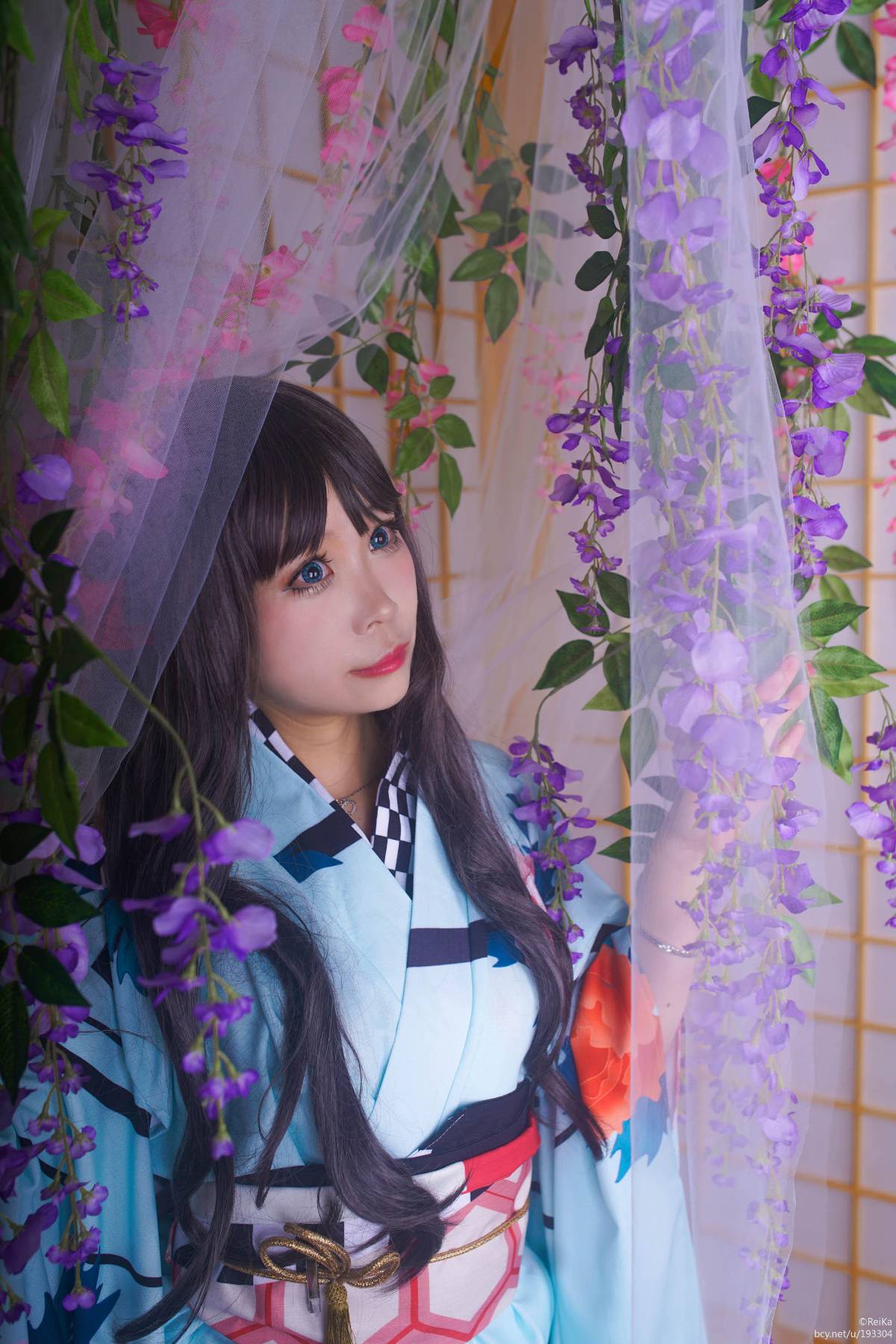 "Số phận dài đêm ubw" Tosaka rin Kimono c o s p l a y