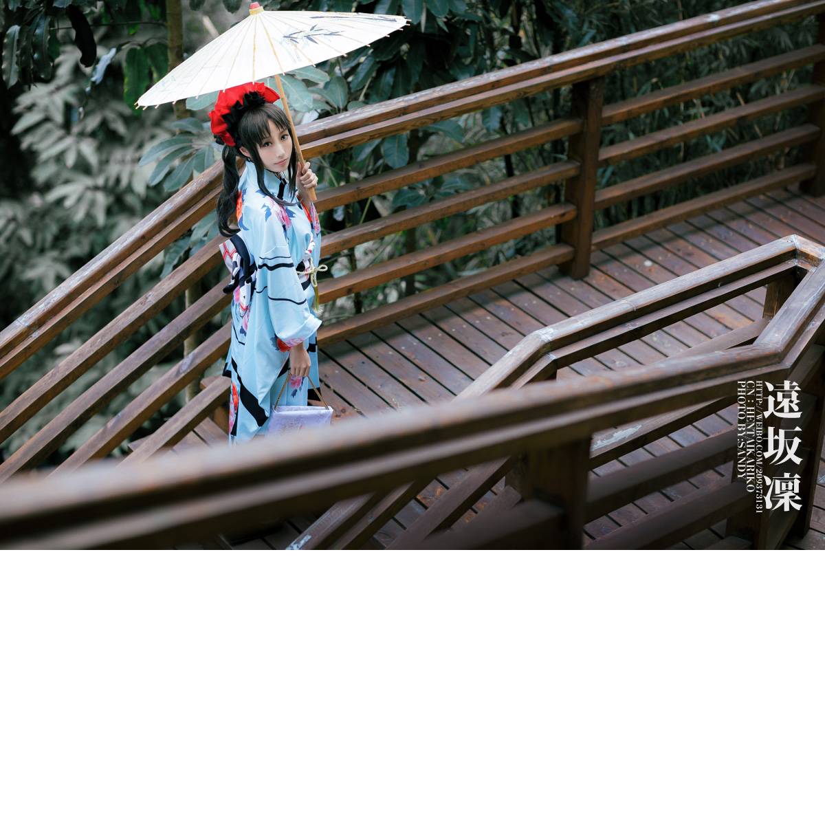 "Số phận dài đêm ubw" Tosaka rin Kimono c o s p l a y