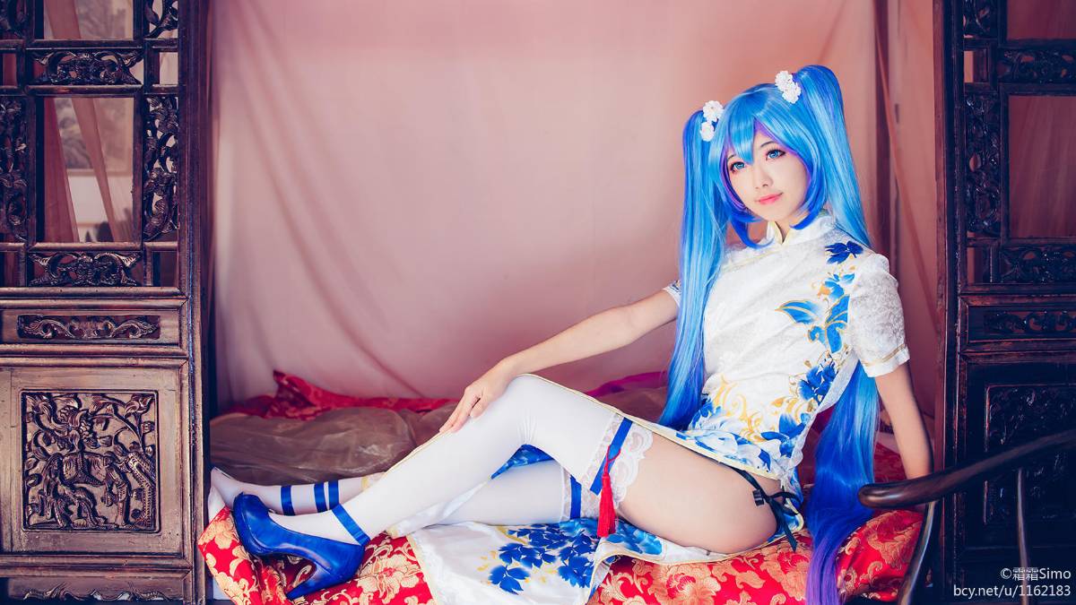 "Vocaloid" Miku Cheongsam Ver3 Phiên bản c o s p l a y