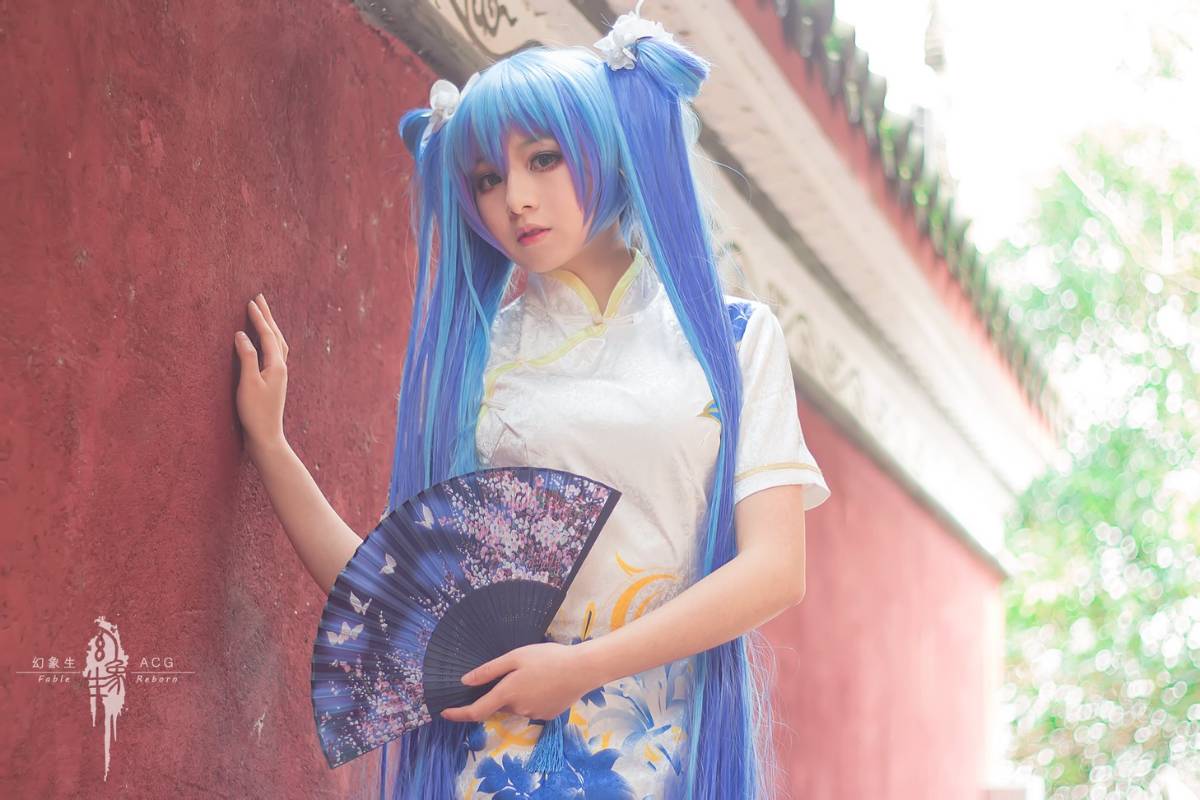 "Vocaloid" Miku Cheongsam Ver3 Phiên bản c o s p l a y