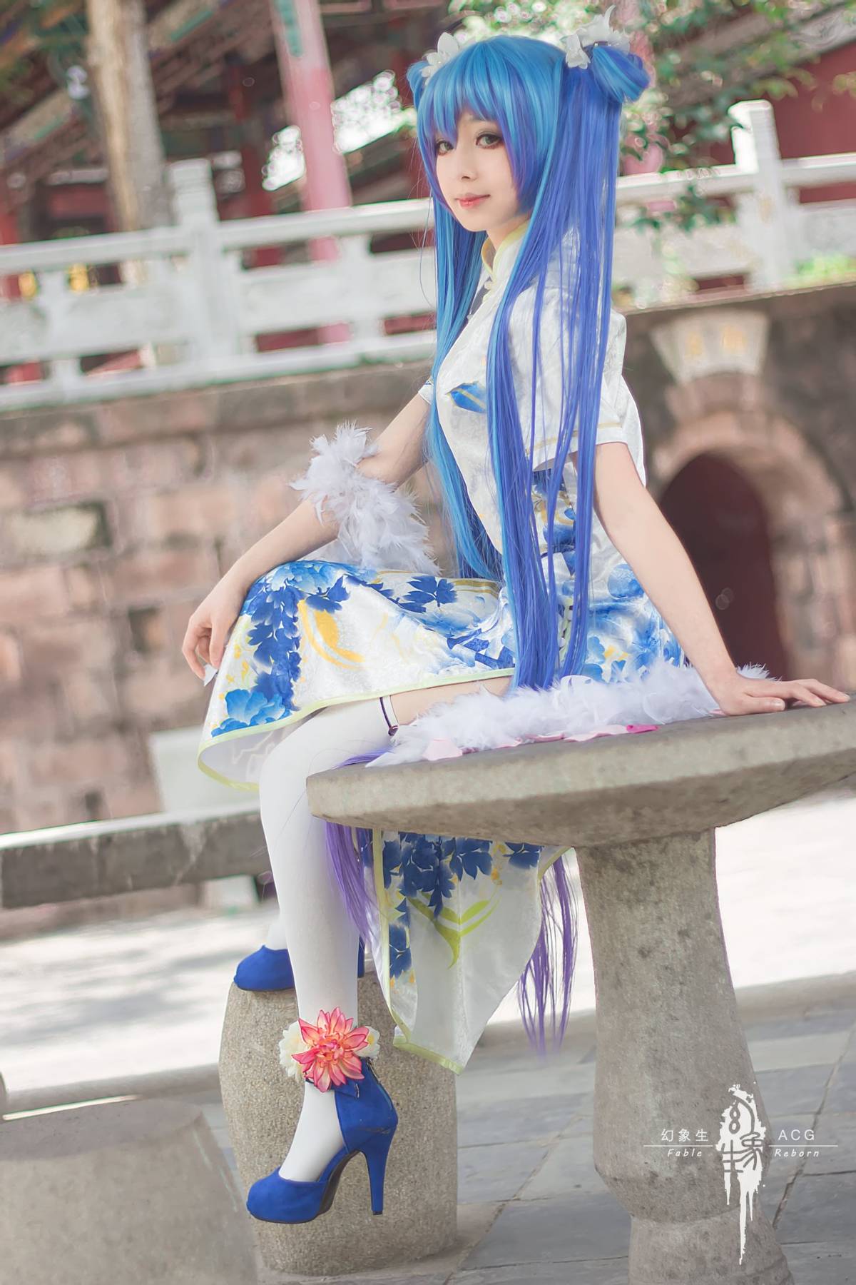 "Vocaloid" Miku Cheongsam Ver3 Phiên bản c o s p l a y