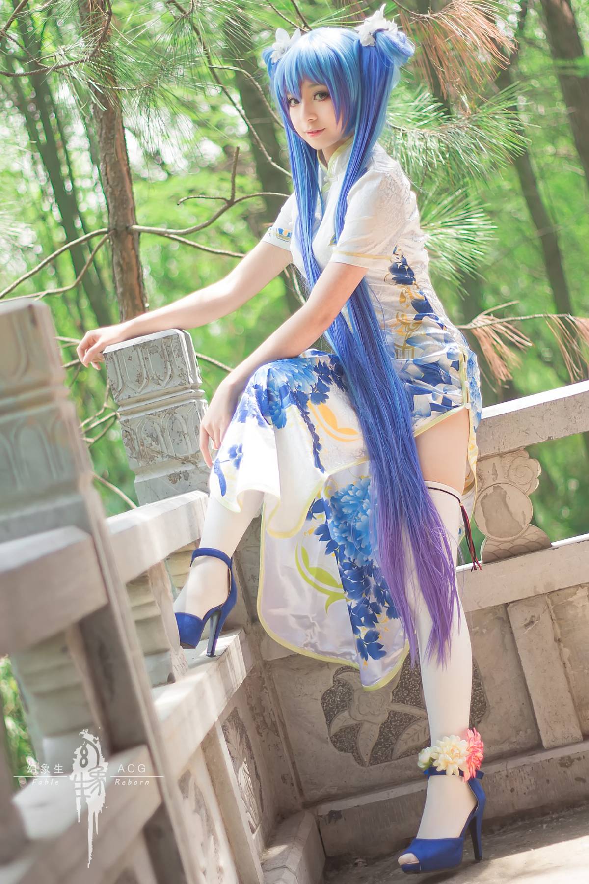 "Vocaloid" Miku Cheongsam Ver3 Phiên bản c o s p l a y