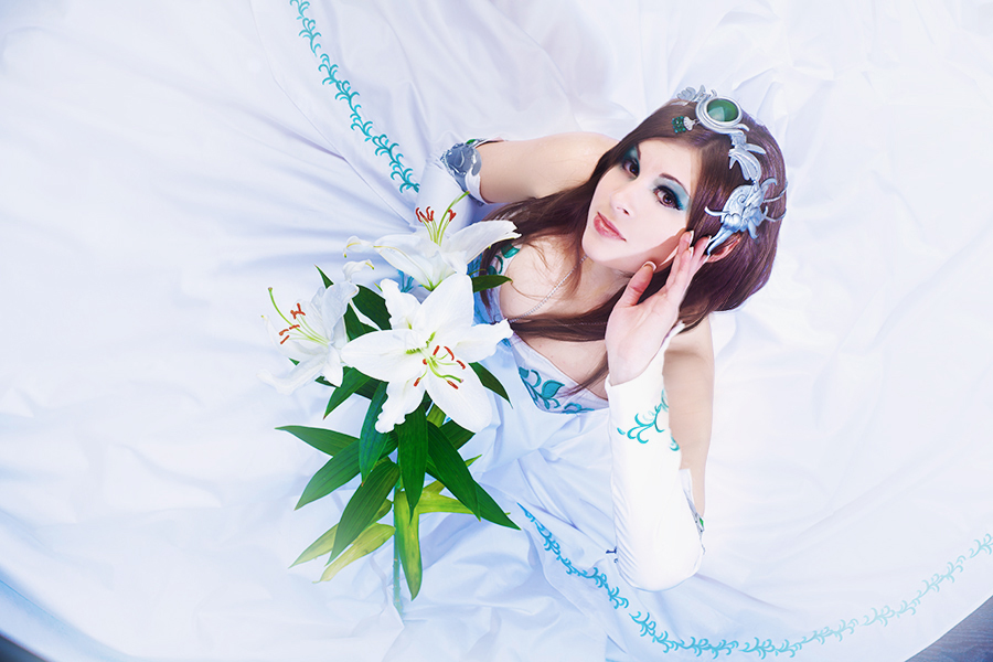 "Final Fantasy 9" Princess White Dress C o s p l a y