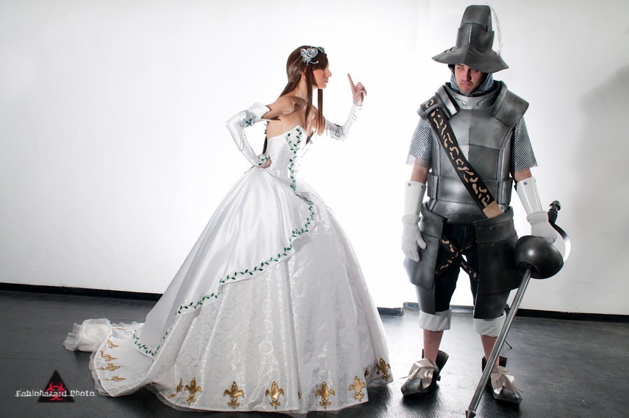 "Final Fantasy 9" Princess White Dress C o s p l a y