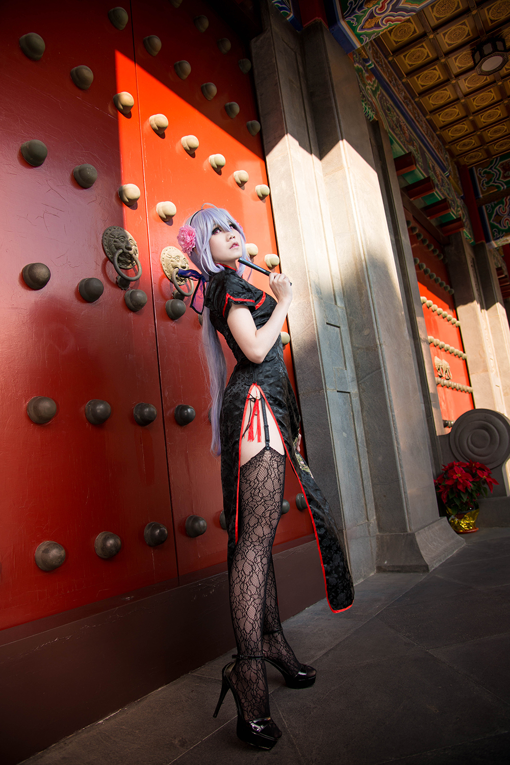 "Vocaloid" Haku Cheongsam phiên bản c o s p l a y