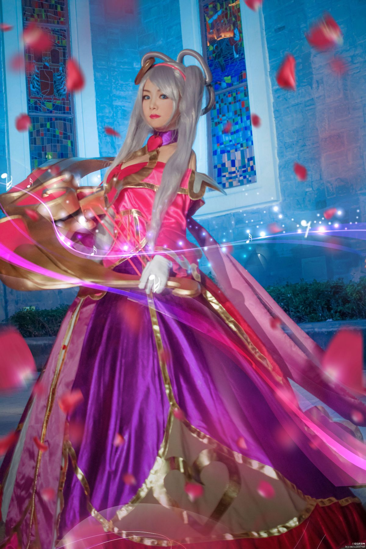 "Liên minh huyền thoại" Ngày Valentine Limited Skin Sweetheart Baby Sona C O S P L A Y