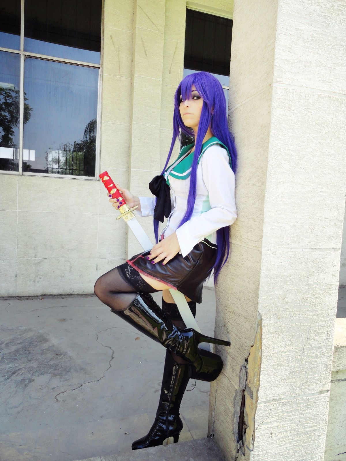 Highschool of the Dead - Busujima Saeko cosplay của Daireth Winehouse
