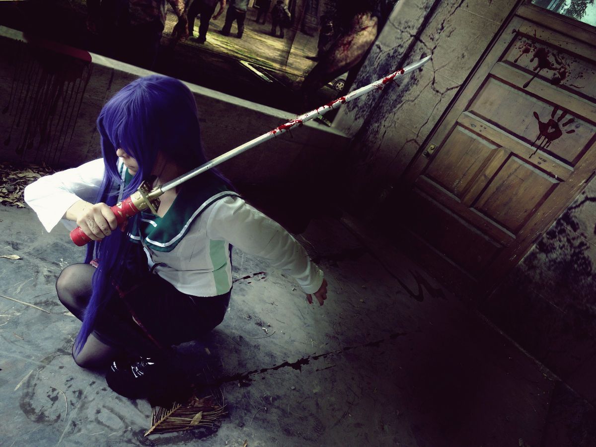 Highschool of the Dead - Busujima Saeko cosplay của Daireth Winehouse