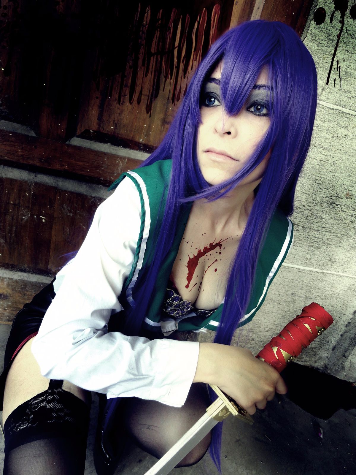 Highschool of the Dead - Busujima Saeko cosplay của Daireth Winehouse