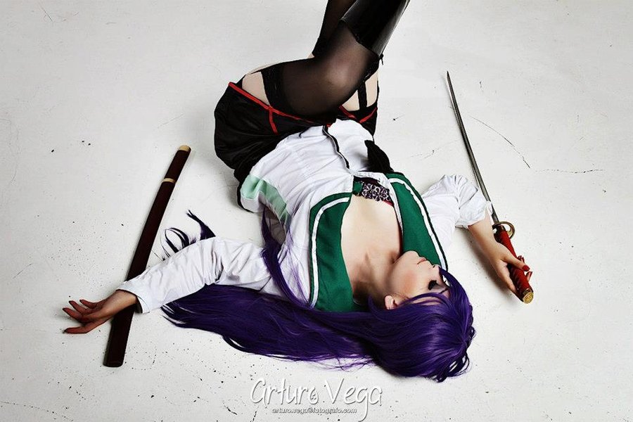 Highschool of the Dead - Busujima Saeko cosplay của Daireth Winehouse