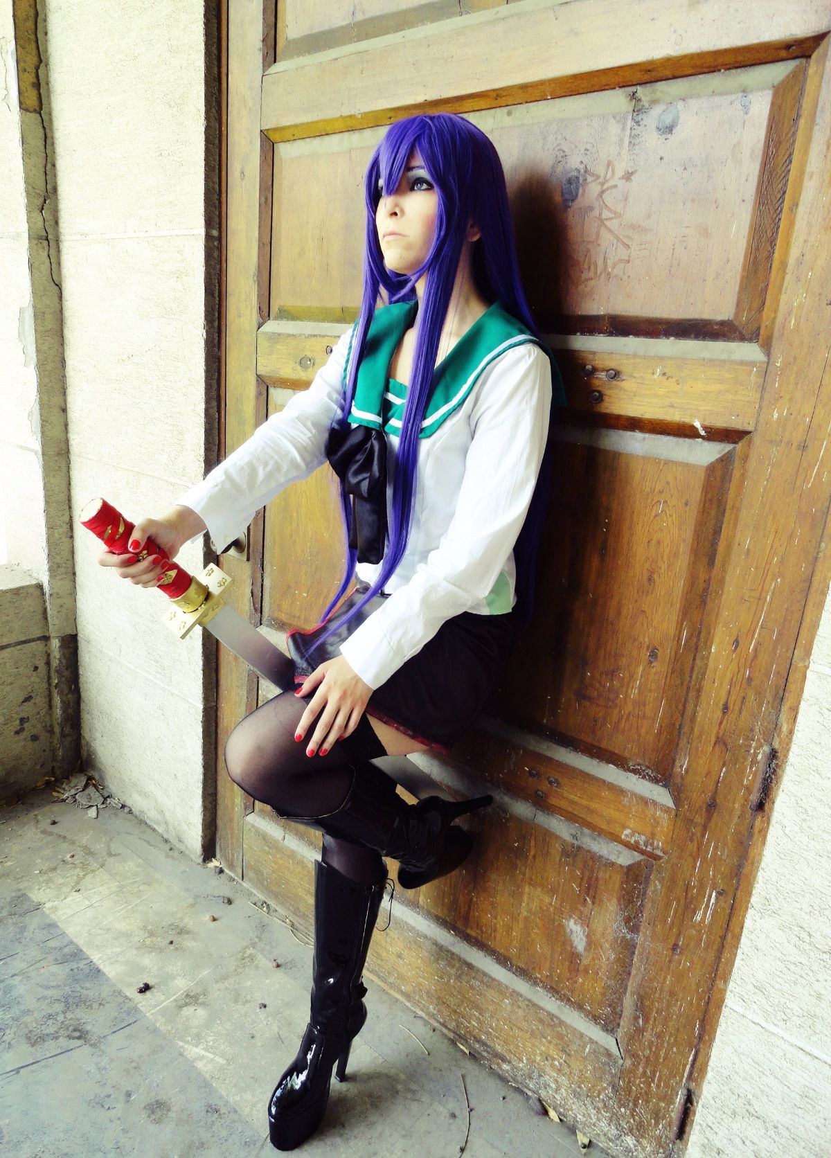 Highschool of the Dead - Busujima Saeko cosplay của Daireth Winehouse