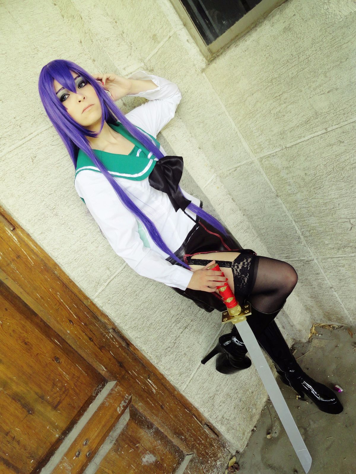 Highschool of the Dead - Busujima Saeko cosplay của Daireth Winehouse