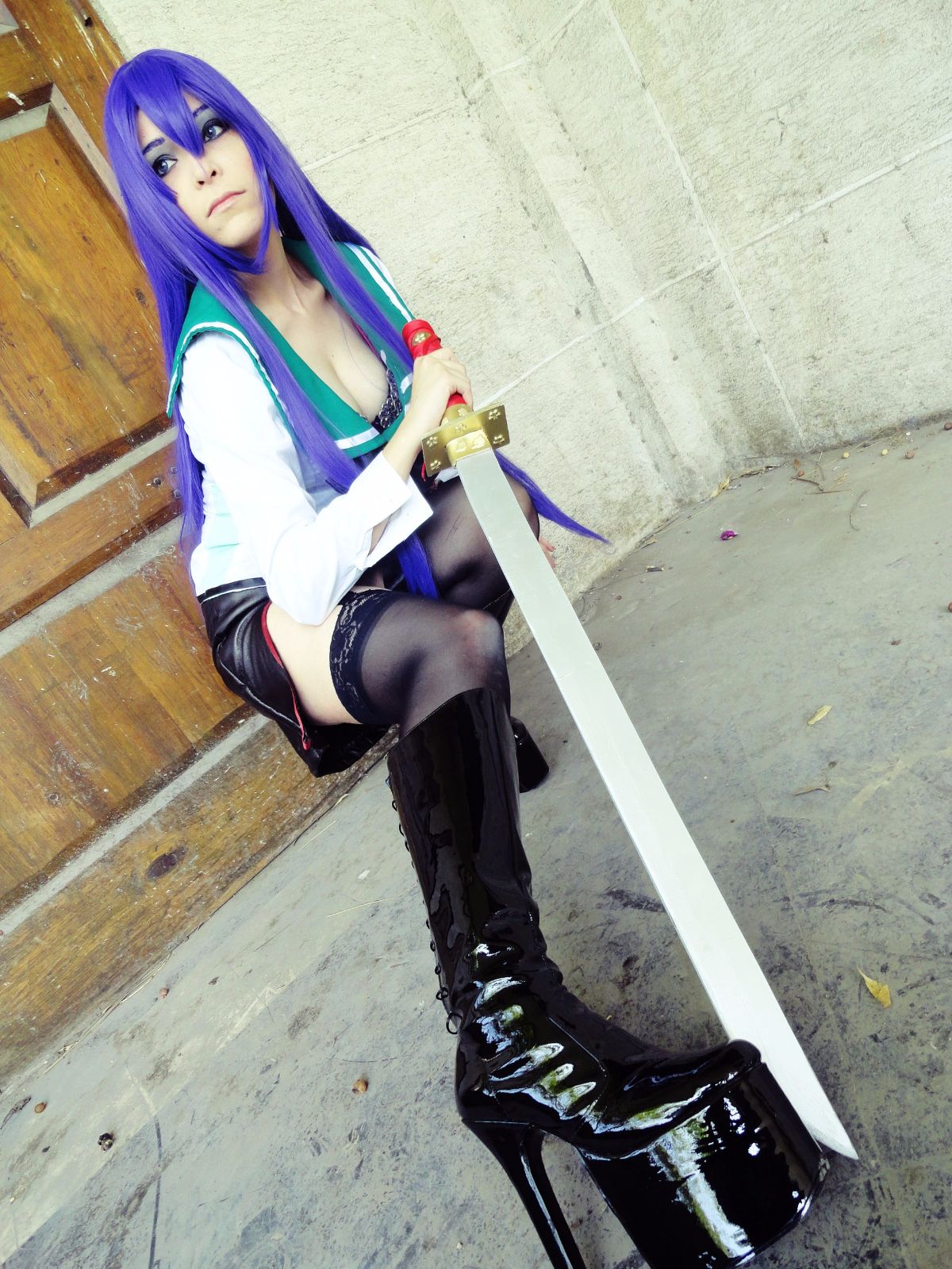 Highschool of the Dead - Busujima Saeko cosplay của Daireth Winehouse