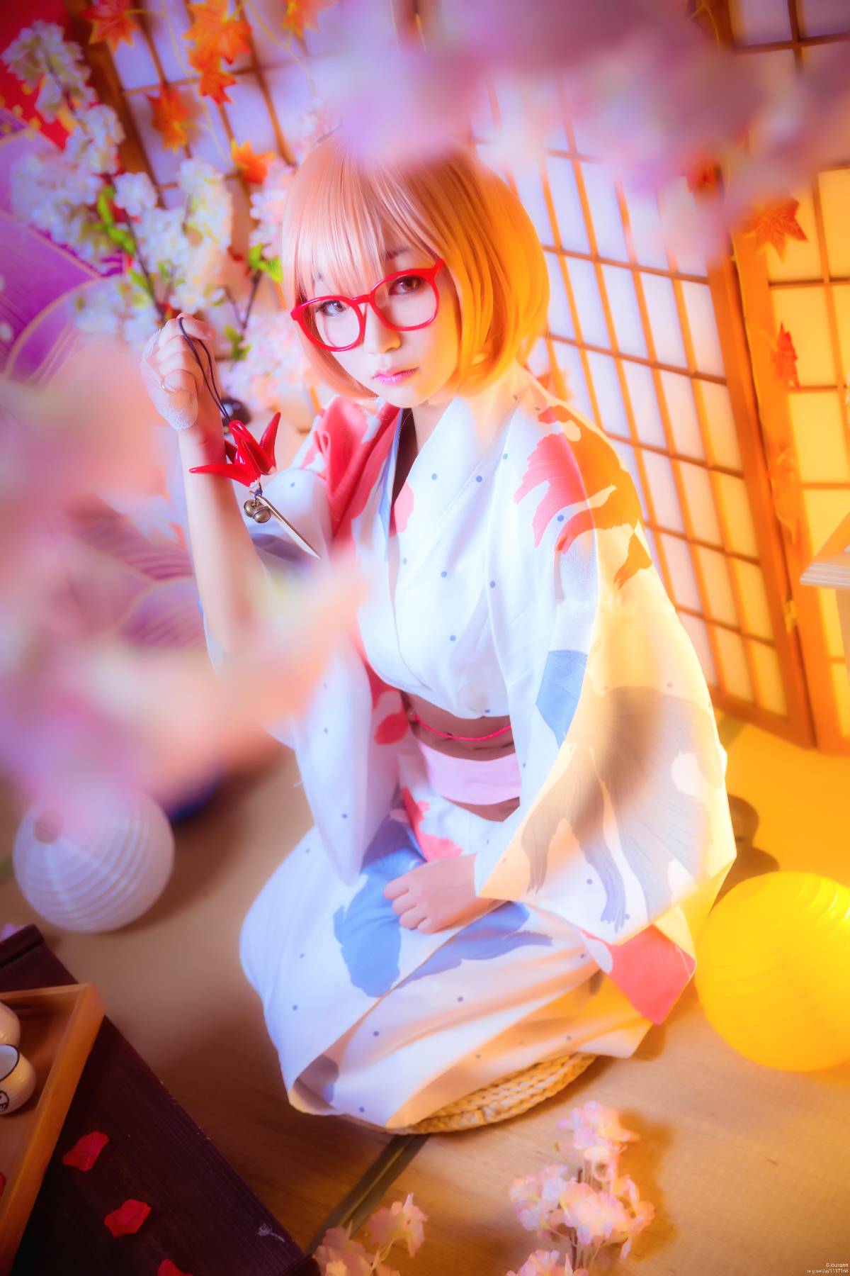 "Mặt khác của vương quốc" Kuriyama tương lai Yukata c o s p l a y