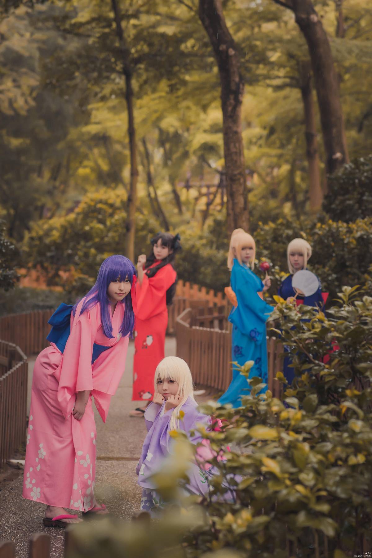 "Số phận ở lại đêm" Nhân vật nữ Yukata tất cả nhân viên C o s p l a y