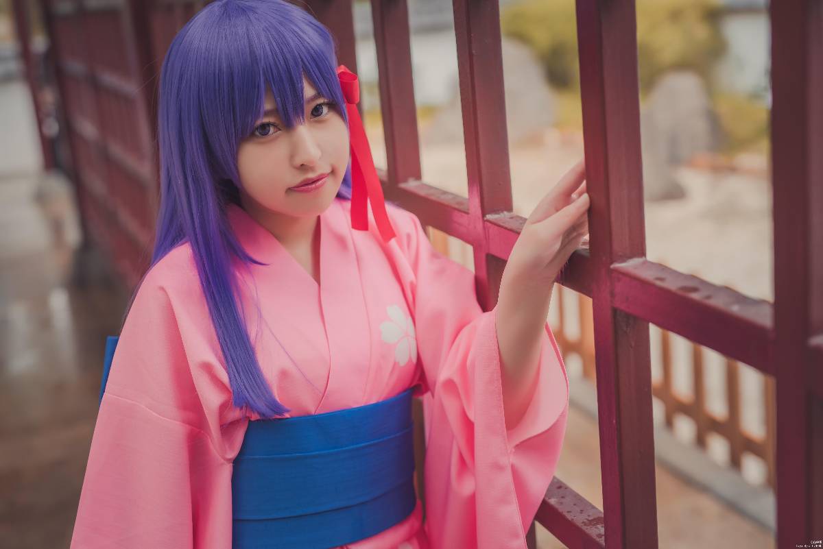 "Số phận ở lại đêm" Nhân vật nữ Yukata tất cả nhân viên C o s p l a y