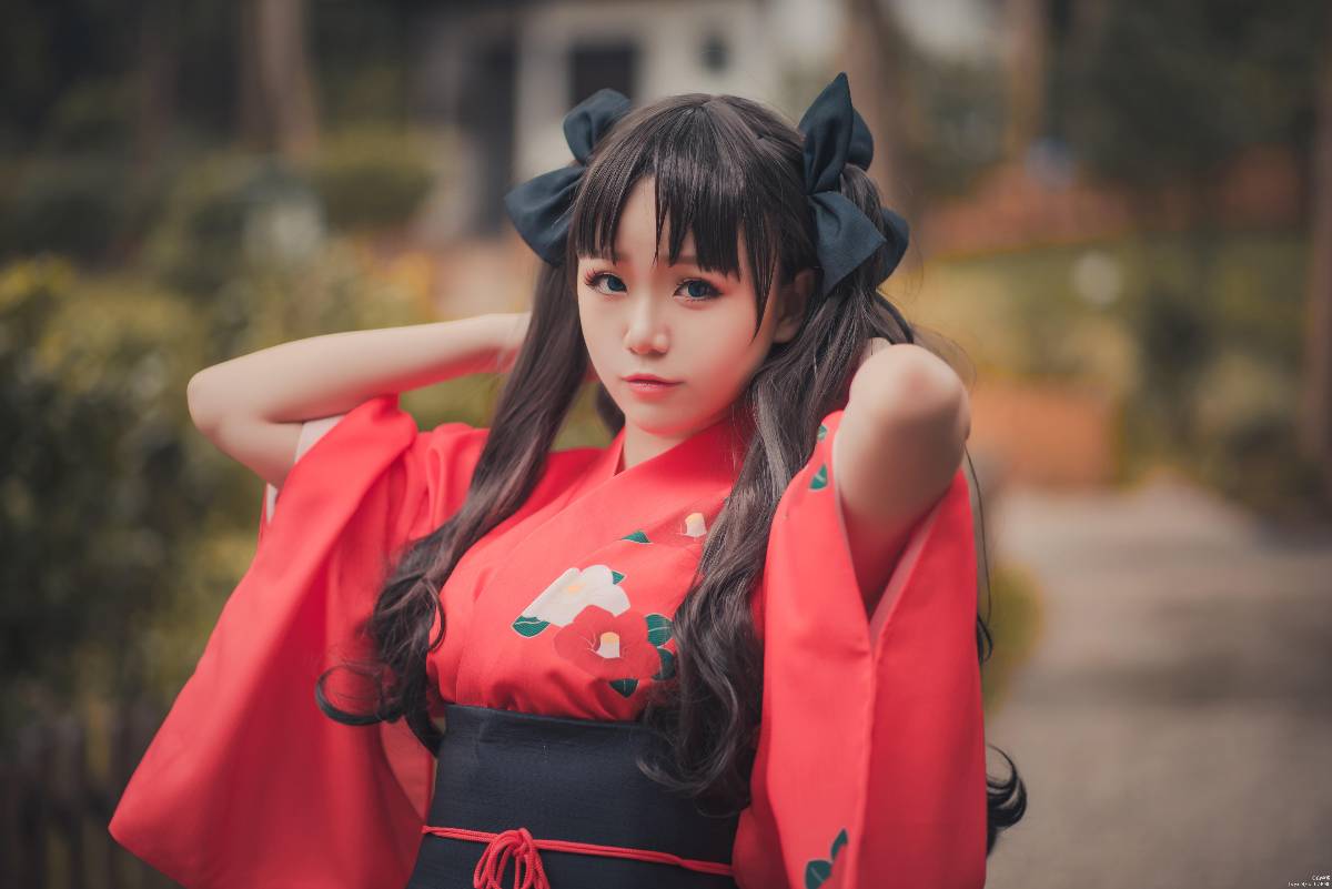 "Số phận ở lại đêm" Nhân vật nữ Yukata tất cả nhân viên C o s p l a y