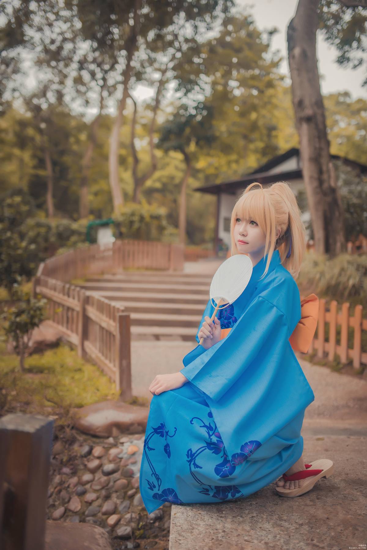 "Số phận ở lại đêm" Nhân vật nữ Yukata tất cả nhân viên C o s p l a y