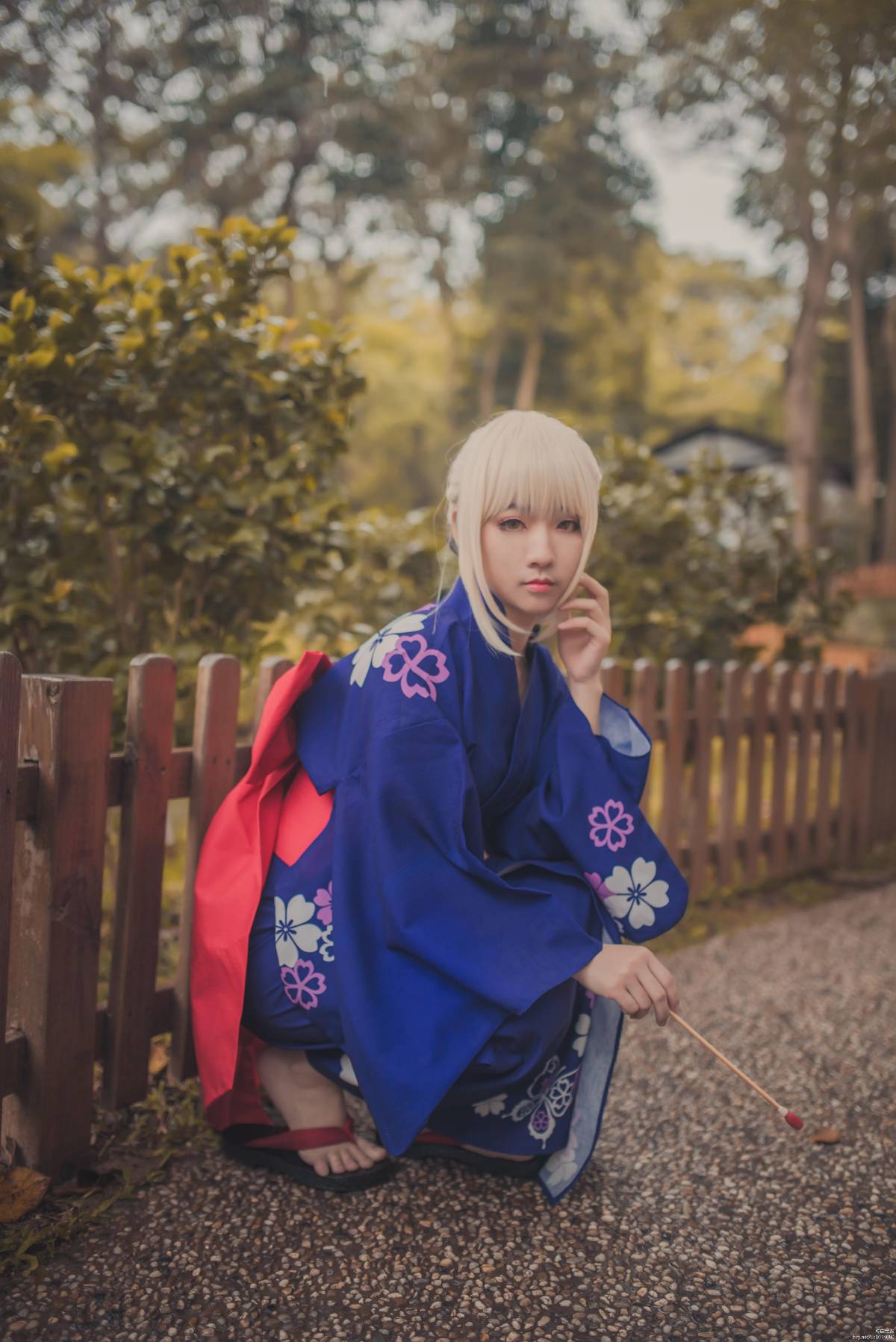 "Số phận ở lại đêm" Nhân vật nữ Yukata tất cả nhân viên C o s p l a y