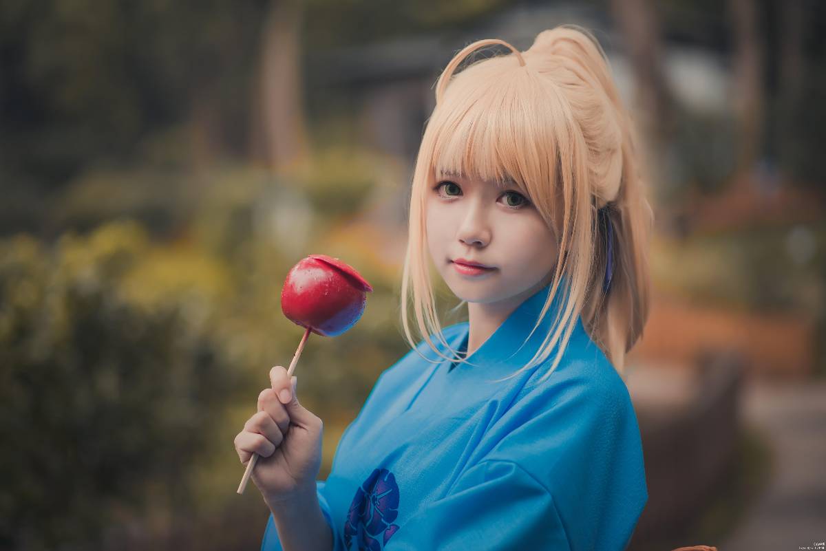 "Số phận ở lại đêm" Nhân vật nữ Yukata tất cả nhân viên C o s p l a y