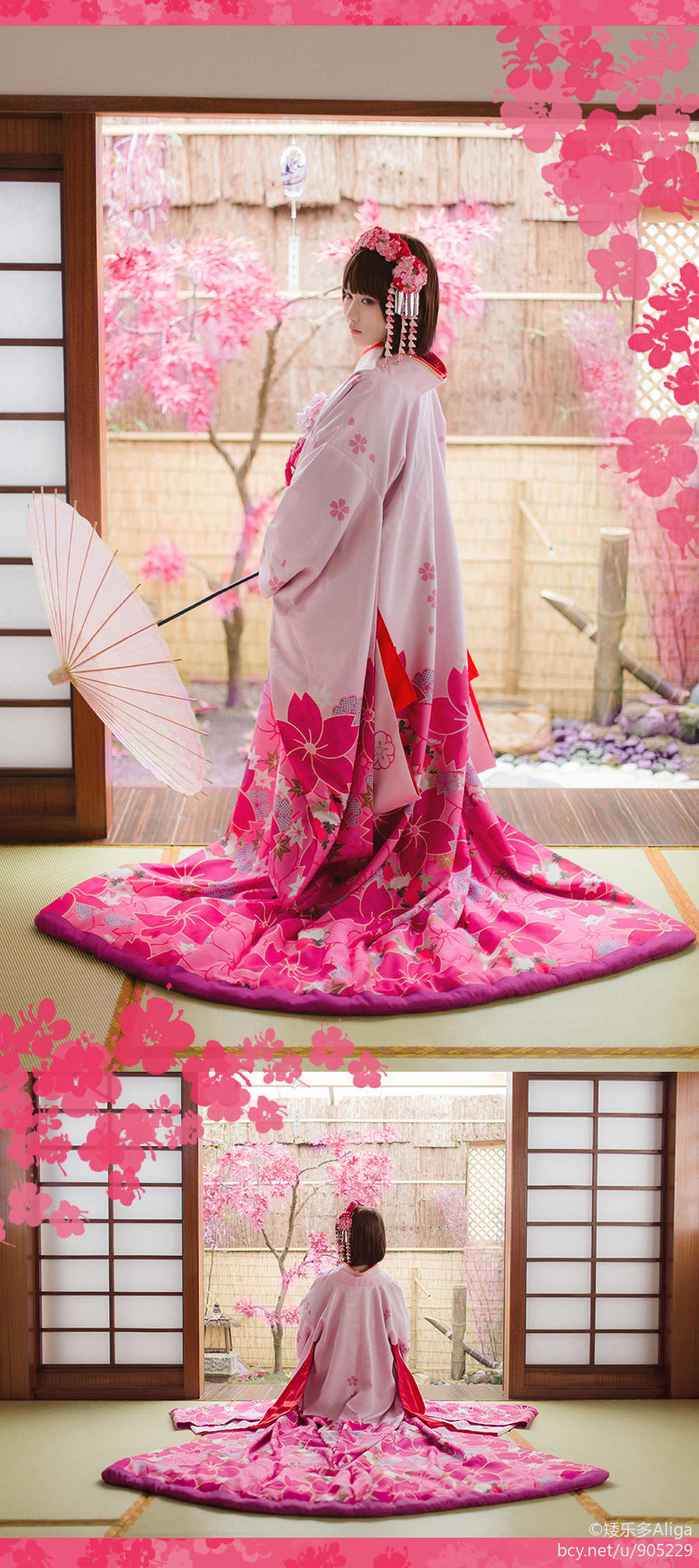 "Làm thế nào để phát triển một nữ anh hùng người qua đường" Kei Kato's Sakura Kimono ver C o s p l a y