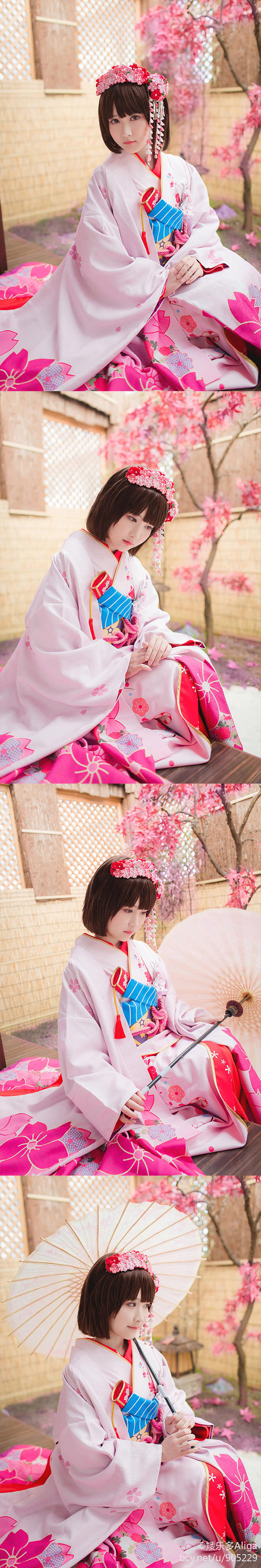 "Làm thế nào để phát triển một nữ anh hùng người qua đường" Kei Kato's Sakura Kimono ver C o s p l a y