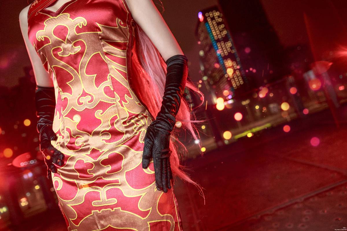 Phòng khiêu vũ "Vocaloid" vào cuối thế kỷ Luka Hongyu Cheongsam c o s p l a y